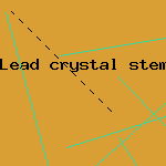 lead crystal stemware
